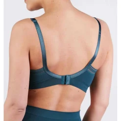 Brassière d'allaitement verte Cache-Cœur Lingerie en viscose