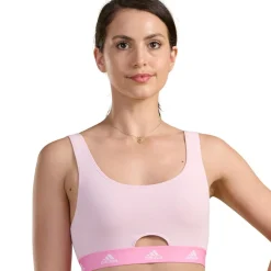 Brassière femme Active Comfort Adidas Sport rose en coton