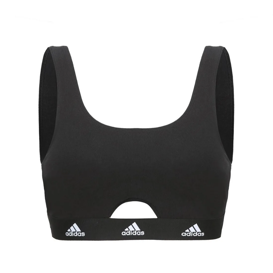 Brassière femme Coton Logo Adidas noir