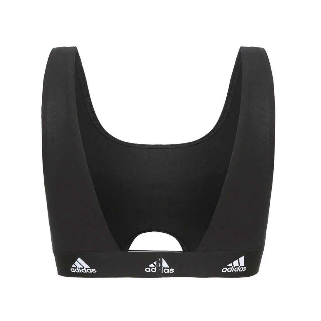 Brassière femme Coton Logo Adidas noir