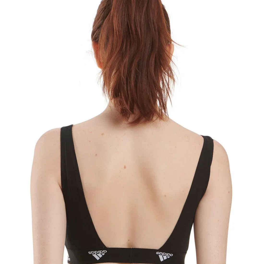 Brassière femme Coton Logo Adidas noir