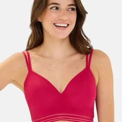 Brassière sans armatures - Rouge