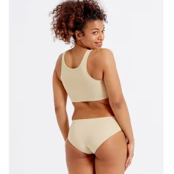 Brassière sans armatures à bretelles larges beige