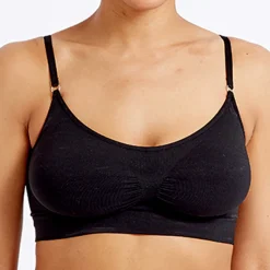 Brassière sans armatures noire