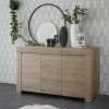 Buffet 3 portes en bois FIRENZE décor chene