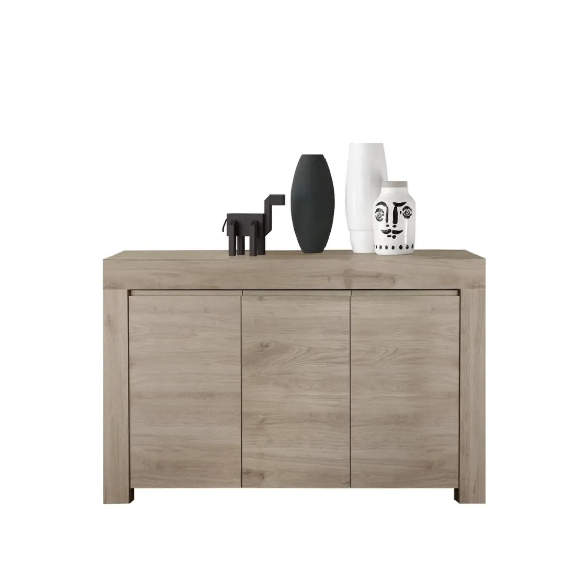 Buffet 3 portes en bois FIRENZE décor chene