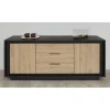 Buffet 2 portes et 3 tiroirs Lava chene