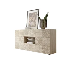 Buffet 2 portes et 2 tiroirs MIRO décor chêne