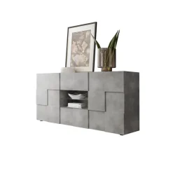 Buffet 2 portes et 2 tiroirs DAMA décor beton