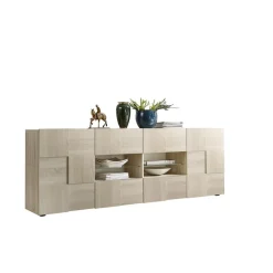 Buffet 2 portes et 4 tiroirs DAMA décor chêne samoa