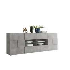 Buffet 2 portes et 4 tiroirs DAMA décor beton