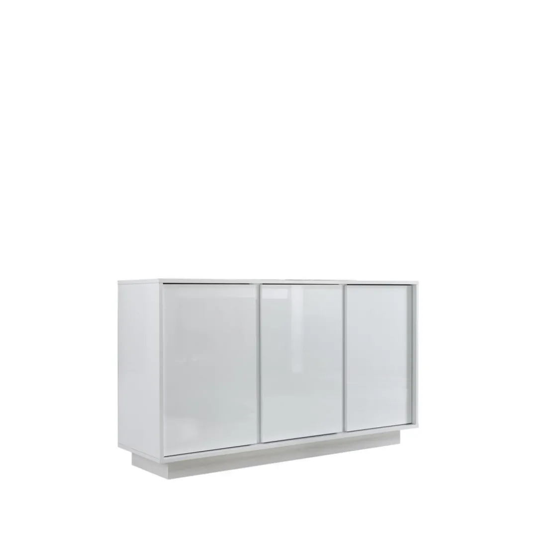 Buffet 3 portes ICE laqué blanc brillant