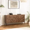 Buffet bois 3 portes symétriques pieds métal KIARA