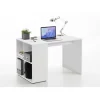Bureau avec étagère blanc AKI