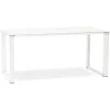 Bureau droit design 'XLINE' en verre blanc