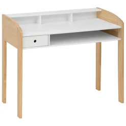 Bureau enfant L100cm blanc en bois