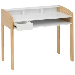 Bureau enfant L100cm blanc en bois