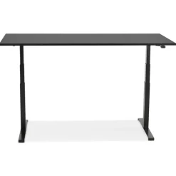 Bureau ergonomique électrique 'TRONIK' noir