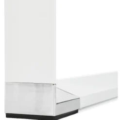 Bureau Piétement en Métal Blanc CESARO Beige