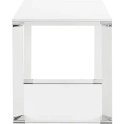 Bureau Piétement en Métal Blanc CESARO Blanc