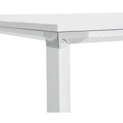 Bureau Piétement en Métal Blanc CESARO Blanc
