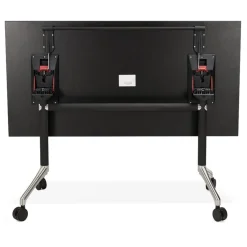 Bureau pliable 'FLEXO' noir sur roulettes