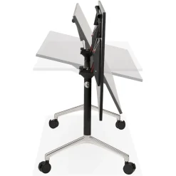 Bureau pliable 'FLEXO' noir sur roulettes