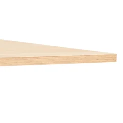 Bureau pliable 'FLEXO' sur roulettes en bois finition naturelle