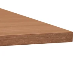 Bureau réglable en hauteur 'OSMOSE' en bois Noyer et métal blanc