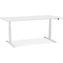 Bureau réglable en hauteur électrique 'TRONIK' blanc
