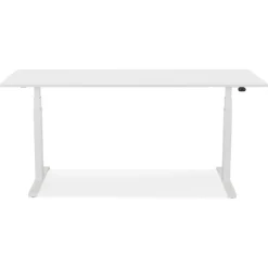 Bureau réglable en hauteur électrique 'TRONIK' blanc