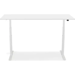 Bureau réglable en hauteur électrique 'TRONIK' blanc