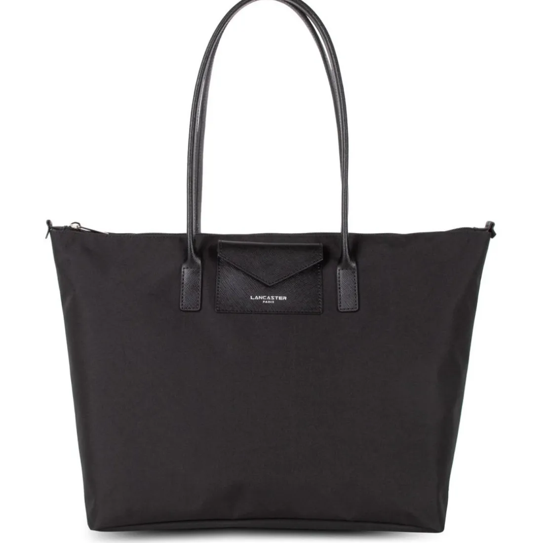 Cabas Epaule Noir Zippé Taille L SMART KBA - Lancaster en tissu