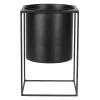 Cache-Pot Métal Noir 30 cm EXPO