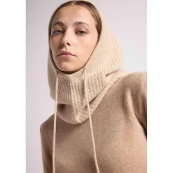 Cagoule unisexe TESSA en cachemire creme