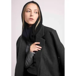Cagoule unisexe TESSA en cachemire noir