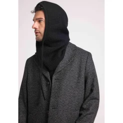 Cagoule unisexe TESSA en cachemire noir