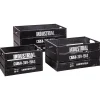 Caisse Cagette Noir x 3 Industrial