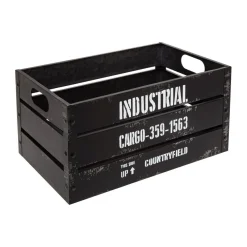 Caisse Cagette Noir x 3 Industrial