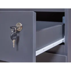Caisson De Bureau avec Serrures FILE GUARD Gris Anthracite