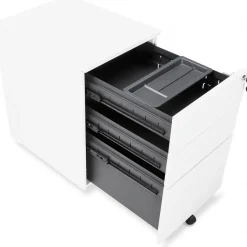 Caisson de rangement à roulettes blanc SEGA