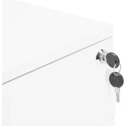 Caisson de rangement à roulettes blanc SEGA