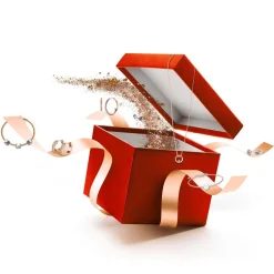 Calendrier De L'avent - Lot De 24 Bijoux avec Finitions Or Rose
