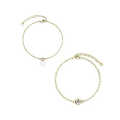 Calendrier de l'avent Coffret coeur - 14 bijoux - Doré et cristal
