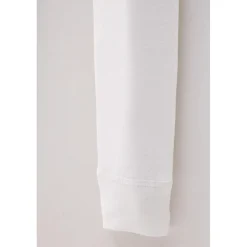 Caleçon long fine côte femme blanc
