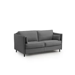 Canapé convertible express Gris anthracite 3 places ELISA
