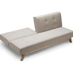 Canapé Convertible Tissu Beige AZING