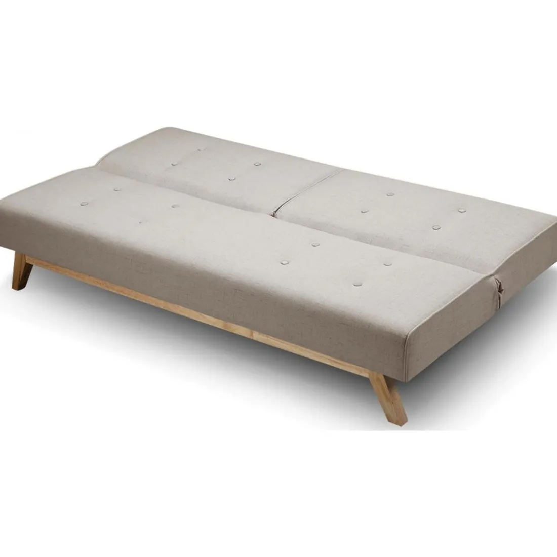 Canapé Convertible Tissu Beige AZING