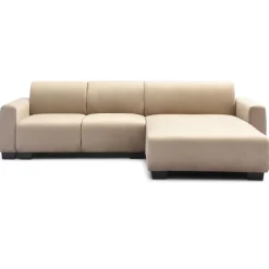 Canapé d'angle moderne Wallis Velours Taupe