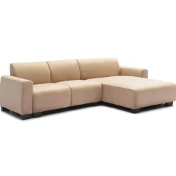 Canapé d'angle moderne Wallis Velours Taupe